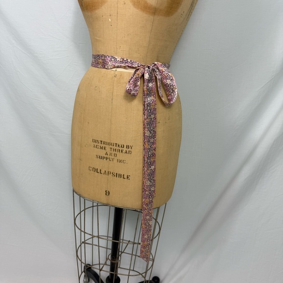 Scarf Belts Set of 4 Black, Floral, Blue, Paisley - Picture 12 of 15